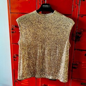 Calvin Klein sequin party top